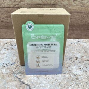 The Crème Shop Aloe Vera Sheet Mask 36 Pack Soothing Moisture Vegan Korea